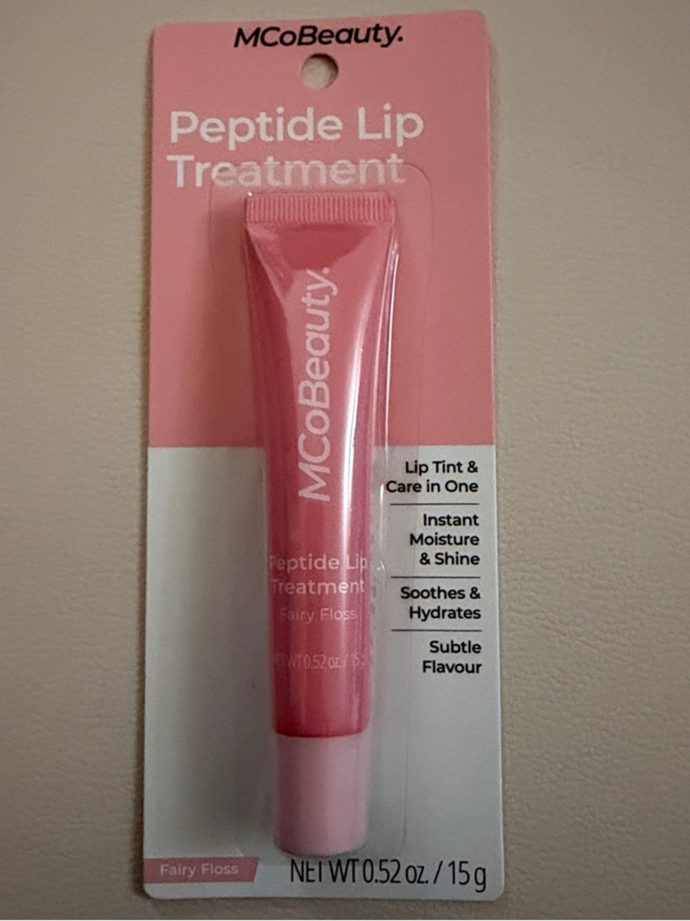 MCoBeauty Peptide Lip Treatment — Fairy Floss Pink